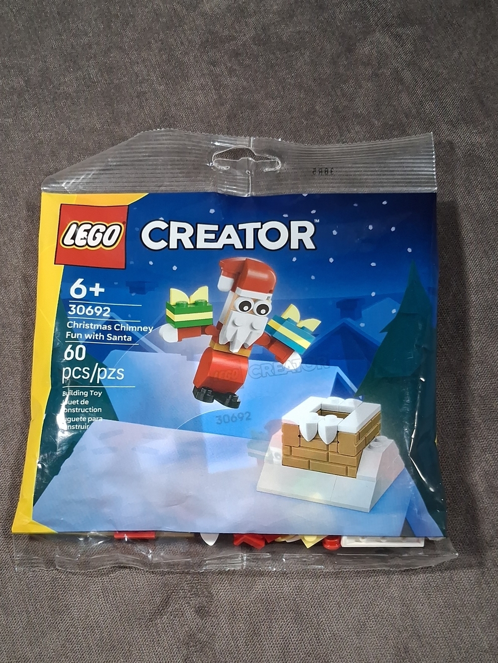 LEGO Creator Christmas Chimney Fun with Santa 30692 60 Pieces Age 6+ NEW